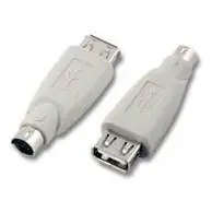 Adaptateur USB femelle vers PS/2 mâle monobloc