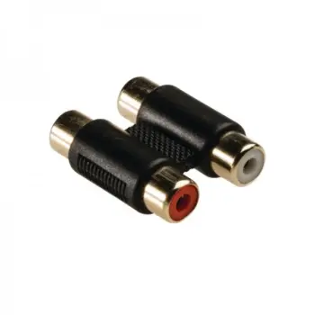 Coupleur 2 RCA F / F - Doré