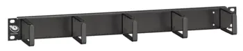 LEVITON - MMCACCCM001 - Panneau guide cordon 5 anneaux métal 1U noir