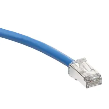 LEVITON - Cordon Cat6a S/FTP LSZH - Bleu - 1m