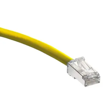 LEVITON - Cordon Cat6a S/FTP LSZH - Jaune - 3m