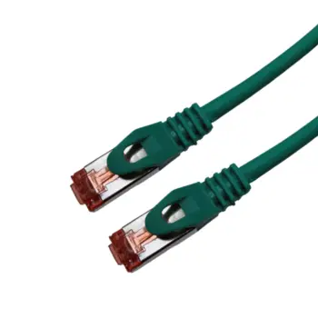Cat 6a SSTP LSOH VERT Snagless avec fiche de test – 1m