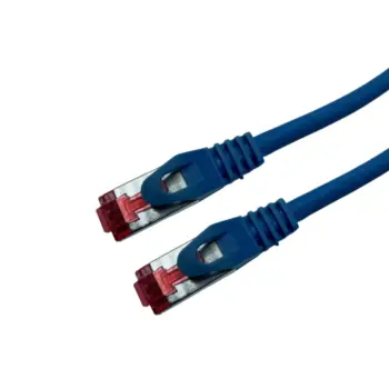 Cat 6a SSTP LSOH BLEU Snagless avec fiche de test – 6m - NPR