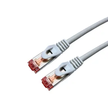 Cat 6a SSTP LSOH BLANC Snagless avec fiche de test – 0.50m