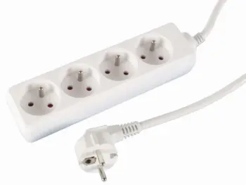 UPTEC - Multiprise 2P+T 4 prises - 1.5m