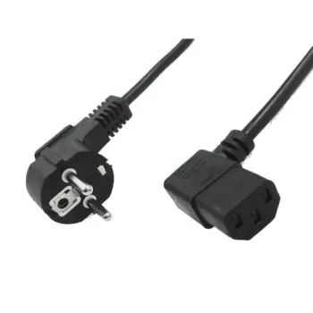 Cordon secteur 2P+T coudé / C13 coudé - 3x1mm² - 1.5m - NPR