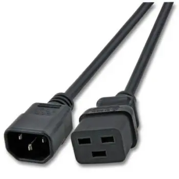 Rallonge secteur PC C14 / C19 Noir - 1.8m - NPR