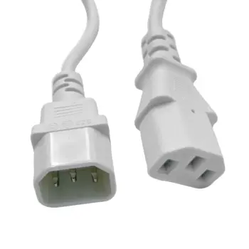 Rallonge secteur PC C13 / C14 Blanc - 0.50m - EOL