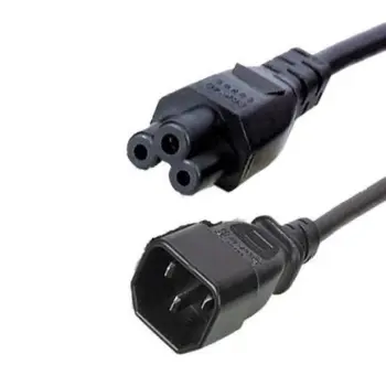 Cordon secteur C14 Mâle / C5 Femelle (Tripolaire) - 1.80m - NPR