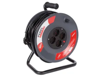 Enrouleur 50m - 3G1.5 - 4 prises