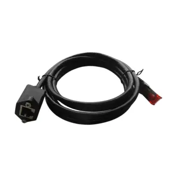 Rallonge réseau RJ45 C6 FTP - M/F - Noir - 2m - NPR