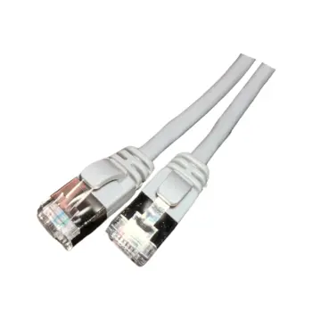 Cordon C6a SSTP ultra fin Slim AWG30 LSZH - Gris - 0.25m