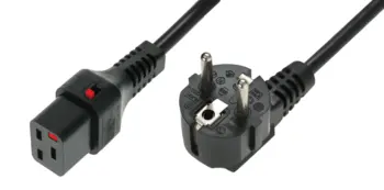 IEC Lock - Cordon secteur 2P+T FR / C19 - 2m Noir
