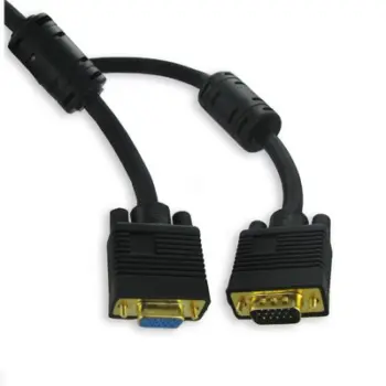 Rallonge SVGA OR avec ferrites M/F - 3 coax - AWG28 - 15m - EOL
