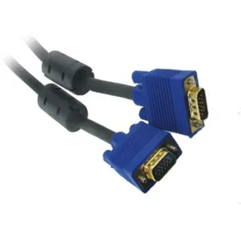 Cordon SVGA OR avec ferrites M/M - 3 coax - AWG28 - 15m - EOL