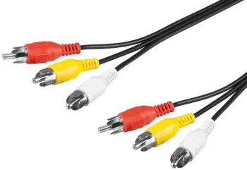 Cordon 3 RCA Audio Vidéo M / M - 5m - EOL
