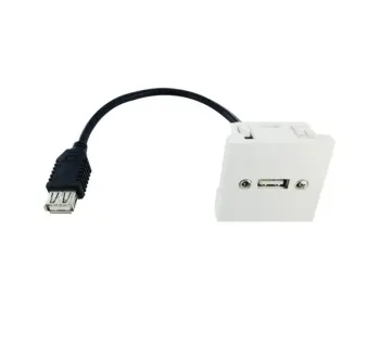 Plastron 45x45 USB2.0 A F vers F - 0.20m - NPR