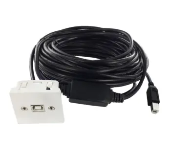Plastron 45x45 USB2.0 B amplifié F-M - 10m - NPR