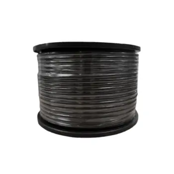 Câble Haut-Parleur Gamme Pro - Gainage rond - 2x2.5mm² - Noir - 100m