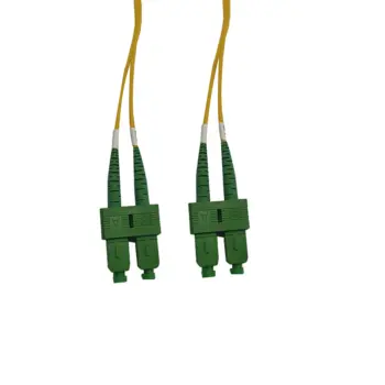 Cordon FO Duplex monomode 9/125 SC APC/SC APC - 2m