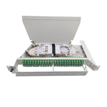 HsD - Tiroir optique rotatif métal 1U - 48T x SC APC pivot droit -NPR