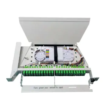 HsD - Tiroir optique rotatif métal 1U - 48T x SC APC pivot gauche-NPR