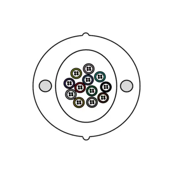 Câble FTTH Riser Colonne montante G657A2 - Modulo 4 - 48FO au m - NPR