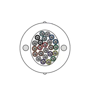 Câble FTTH Riser Colonne montante G657A2 Modulo 6 - 72FO - au m