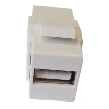 Keystone plastique blanc USB2.0 type AB F/F - NPR