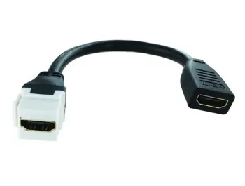 Keystone plastique blanc HDMI 1.4 type A F/F - 20cm - EOL
