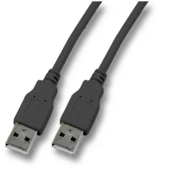 Cordon USB 2.0 A-A M / M Noir - 1m - EOL