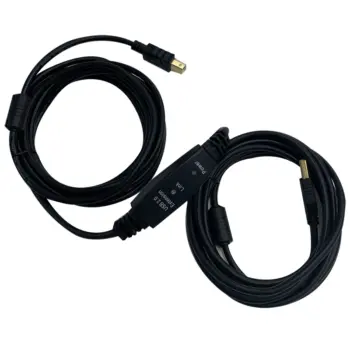 Cordon USB 2.0 A-B M/M amplifié avec ferrites - 5m - EOL