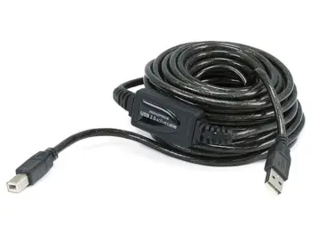 Cordon USB 2.0 A-B M/M amplifié - 10m
