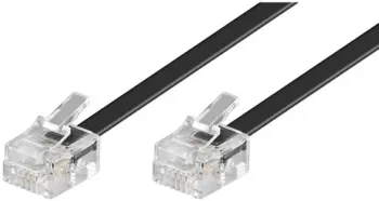 Cordon RJ11 noir - 3m - NPR