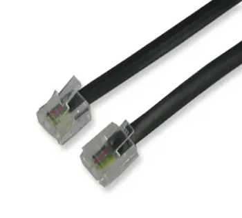 Cordon RJ11 noir - 10m