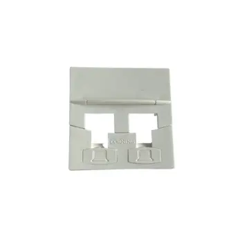 CORNING 3M - Face avant 45x45 pour 2 RJ45 - blanc
