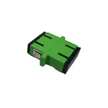 Traversée SCAPC duplex monomode - verte - ferrule céramique