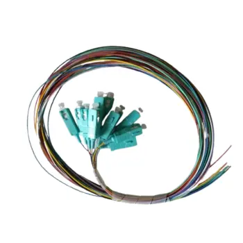 Pigtail SC multimode OM3 - 1.5m - lot de 12 couleurs