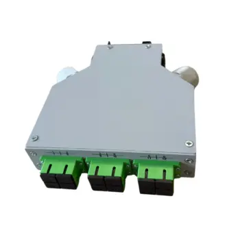 HSD - Boitier optique Rail DIN 6T SC Dx OS2 équipé 6T SCAPC Dx & 12P