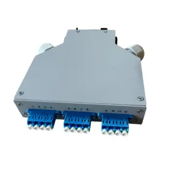 HSD - Boitier optique Rail DIN 6T LC Qd OS2 équipé 3T LC Qd & 12P