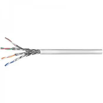 UPTEC - Câble monobrin - Cat6 S/FTP - 4 paires gris - 305m