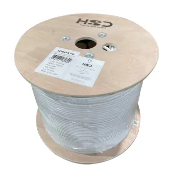 HsD - Câble monobrin - Cat6 F/UTP - 4 paires blanc LSZH Dca - 500m