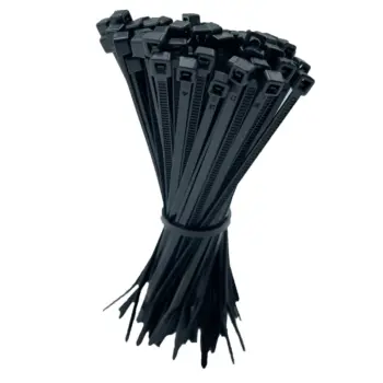 Colliers de serrage 2.5x200 Noir (diam max : 54mm) - Sachet de 100