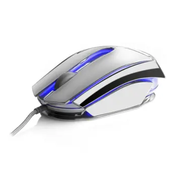 NGS - Souris arc en ciel LED & métallisée-800/1600/2400dpi - USB -EOL