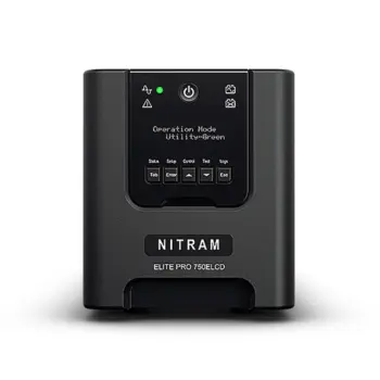 NITRAM - Onduleur Tour écran 750VA 675W - C13x6 - ElitePro750ELCD