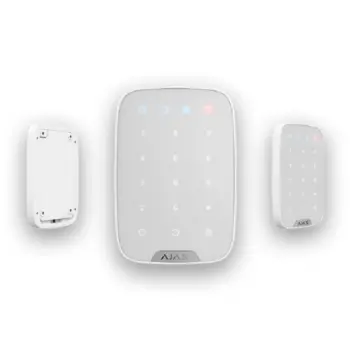 AJAX - Clavier tactile sans fil + lecteur de badges - Blanc