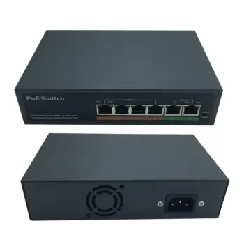 UPTEC - Switch PoE 4ports 65W 100Mb 100m-10Mb 250m +2P 100Mb EOL