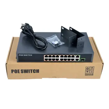 UPTEC - Switch PoE 16P 250W 100Mb 100m/10Mb 250m+2P Gb+1xSFP EOL