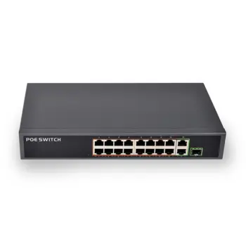 UPTEC - Switch PoE 16P 250W 100Mb 100m/10Mb 250m+2P Gb+1xSFP EOL