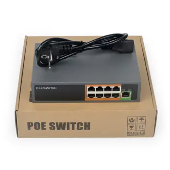 UPTEC - Switch PoE 8ports 104W 100Mb 100m-10Mb 250m+1P 100Mb EOL